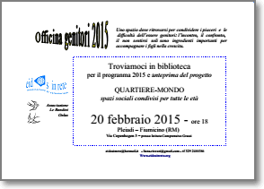 Officina Genitori – 20 febbraio 2015
