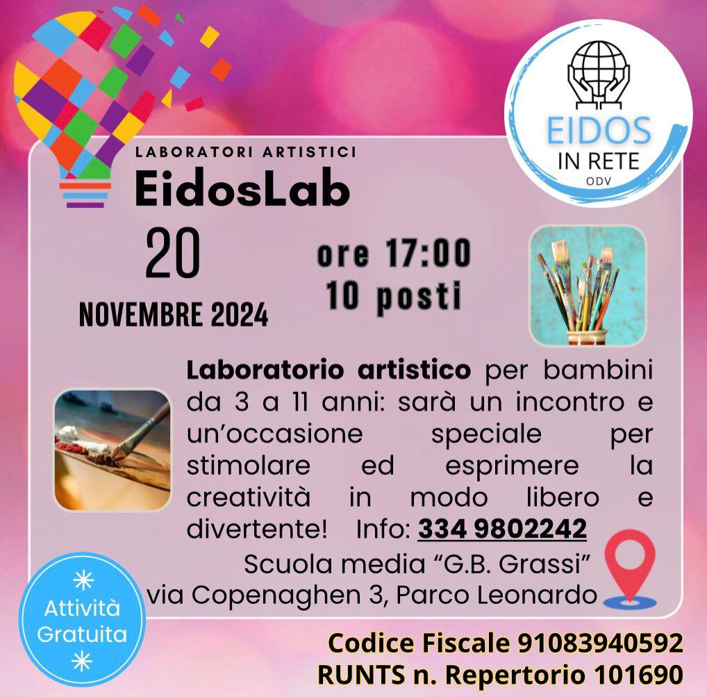 Laboratorio artistico 20 novembre 2024