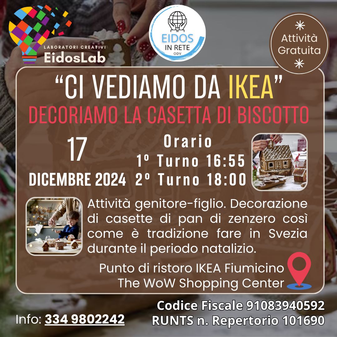 Ci vediamo da IKEA - Decoriamo la casetta di biscotto